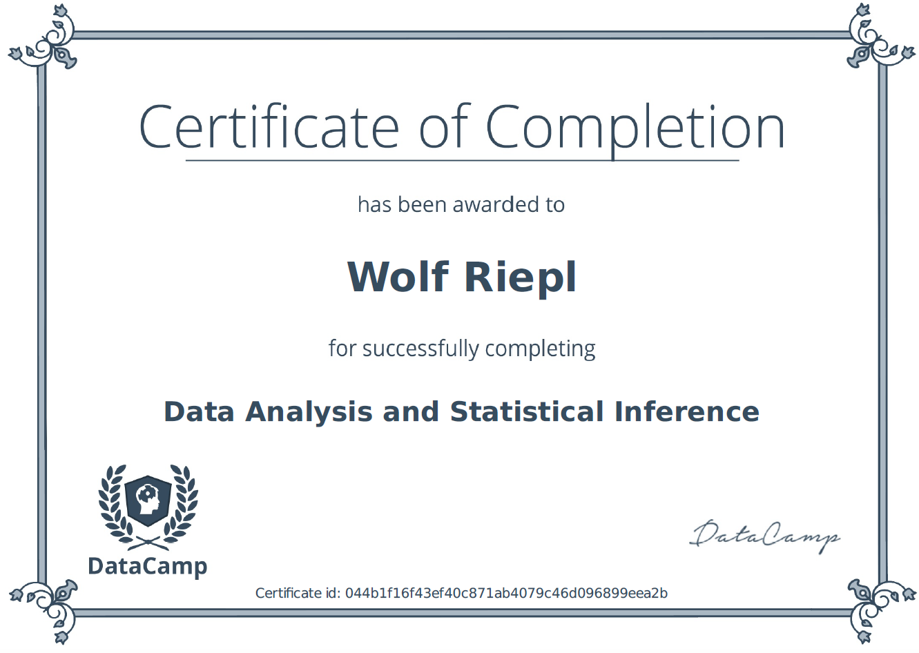 Data Analysis and Statistical Inference